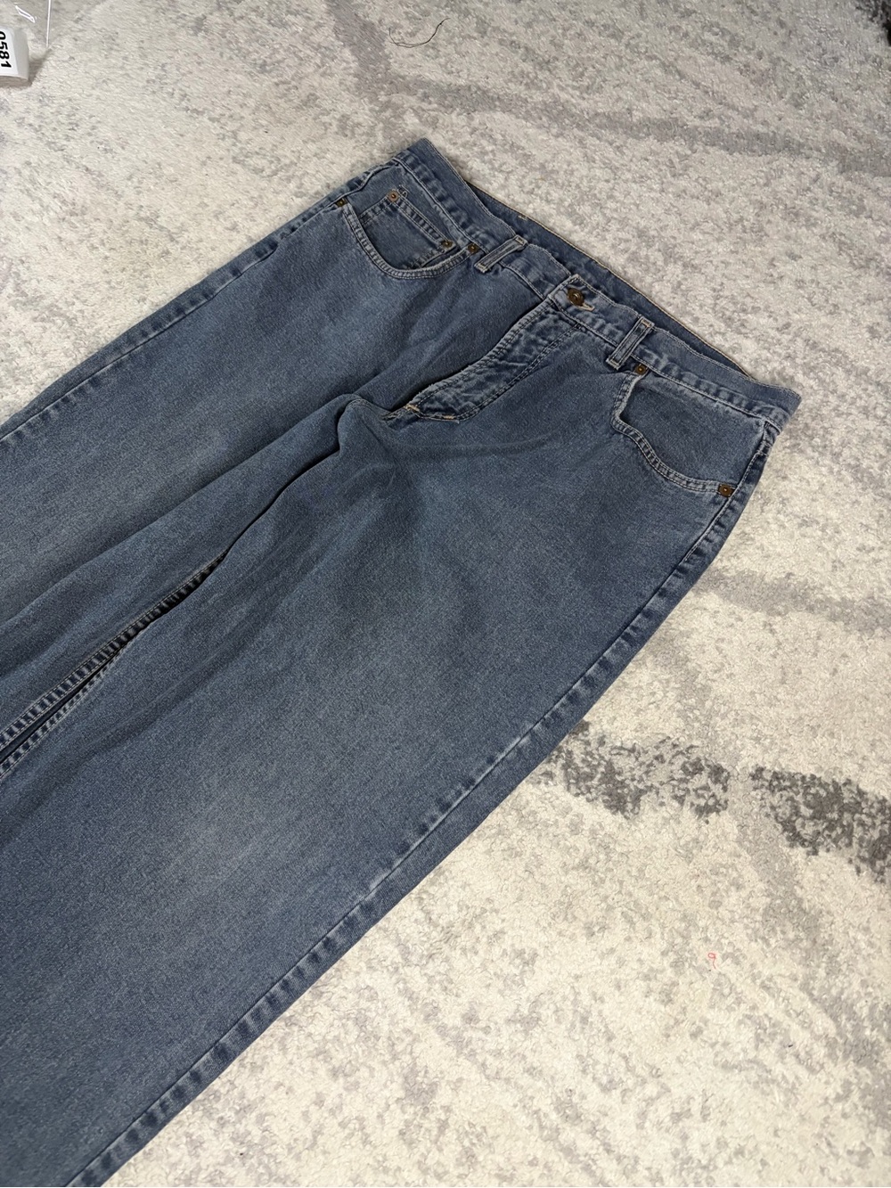 Vintage Bullet Blue Jeans Men’s 36 Baggy Straight Leg Y2K Denim 90s - Picture 3 of 12